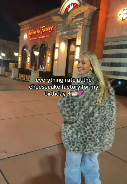 The Cheesecake Factory in Coconut Creek showing food, cheesecake factory meal, video by crazychick1198 on TikTok
