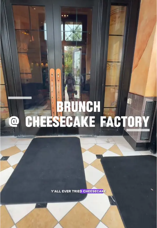 The Cheesecake Factory in Jacksonville showing visit, brunch, video by breeski2x on TikTok