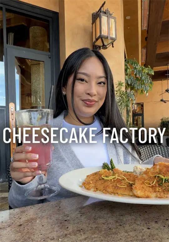 The Cheesecake Factory in Miami Beach showing food, cheesecake, video by alyssaabina on TikTok