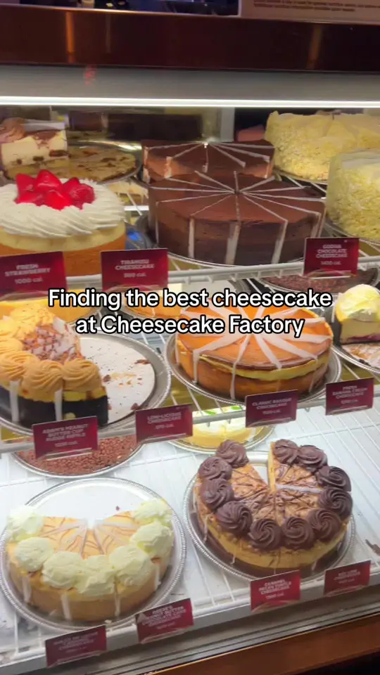 The Cheesecake Factory in Miami showing food, cheesecake, video by fitwaffle on TikTok