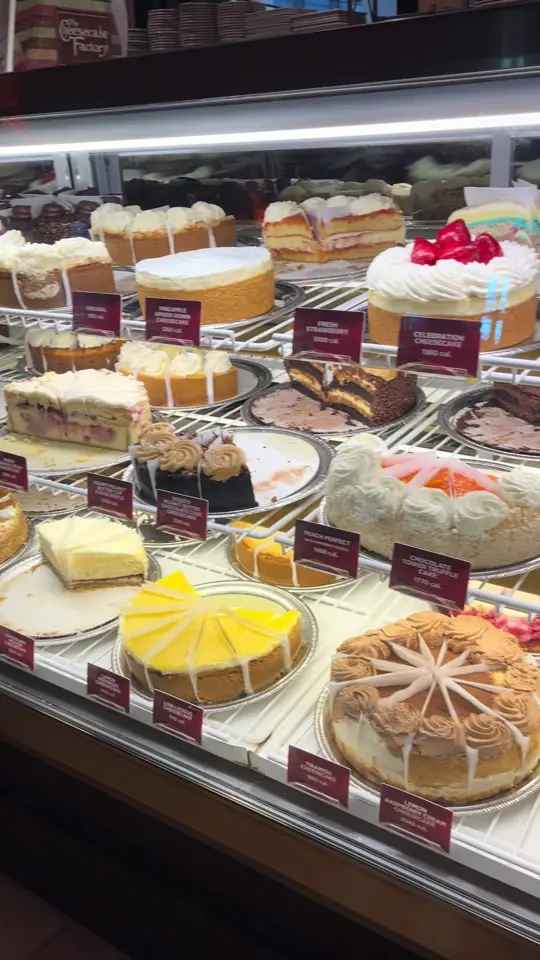 The Cheesecake Factory in Palm Beach Gardens showing food, cheesecake, video by thelifeofkalani on TikTok