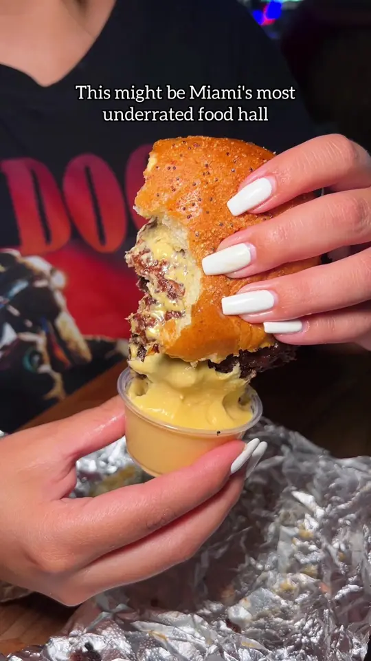 The Citadel in Miami showing review, visit, burger, 2-day burger, cuban tariff fries, elote, breakfast burrito, video by iviethefoodie on TikTok