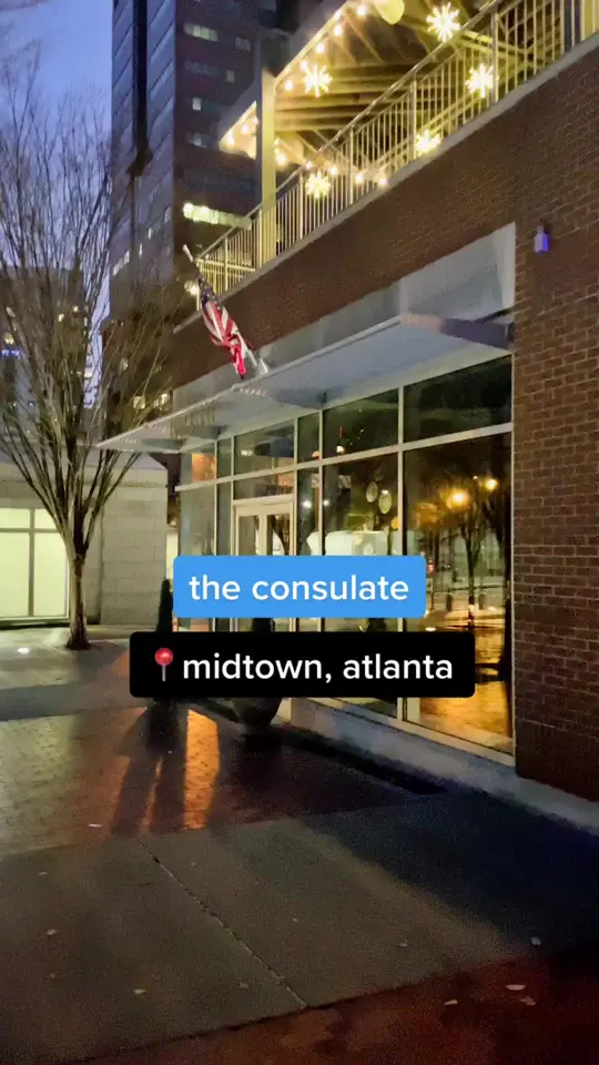 The Consulate Restaurant in Atlanta showing review, visit, video by yumatlanta on TikTok