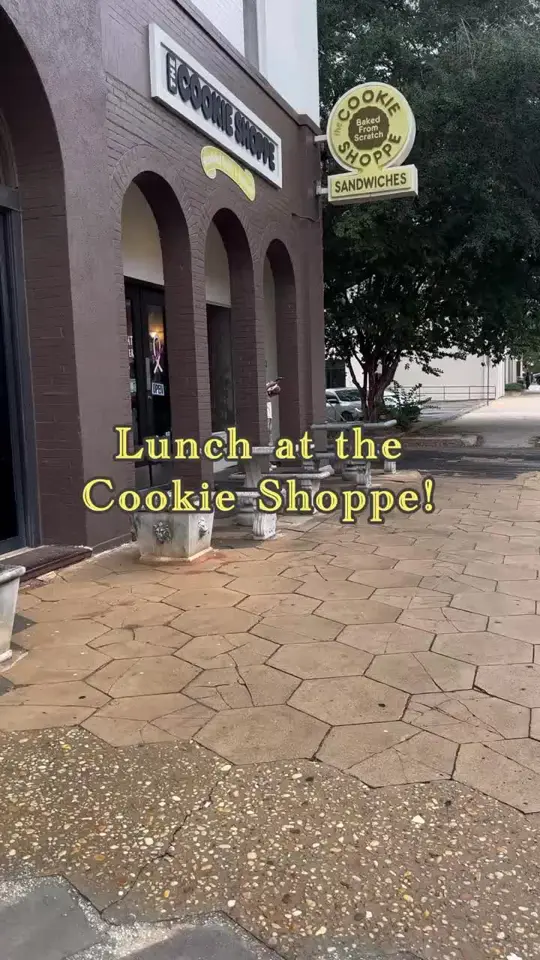 The Cookie Shoppe in Albany showing visit, sandwich, homemade cookies, video by visitalbanyga on TikTok