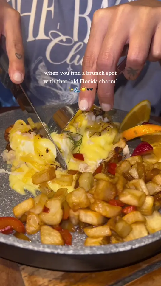 The Cottage in Sarasota showing review, visit, cornbread, video by sunnycoastblog on TikTok