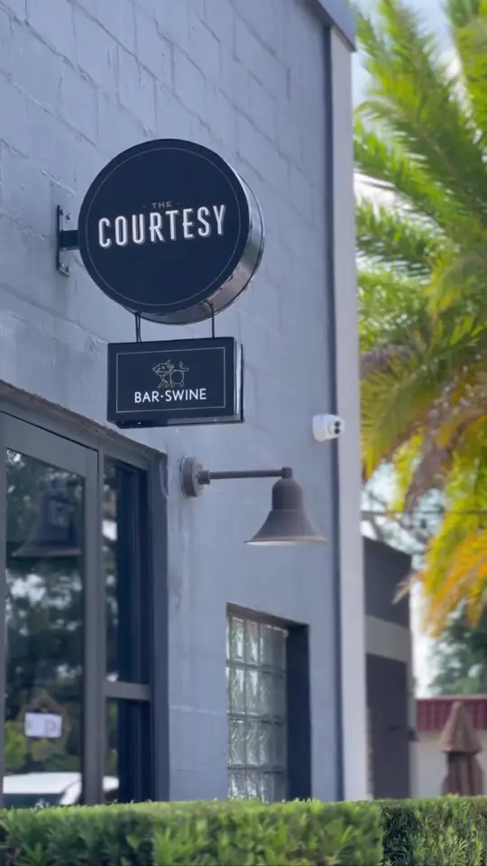The Courtesy in Winter Park showing cocktail, light bites, video by lifewiththehanifs on TikTok