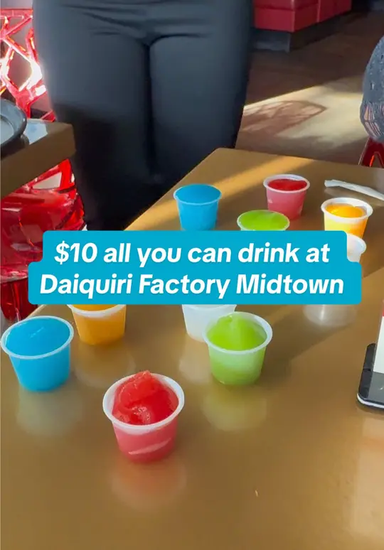 The Daiquiri Factory in Atlanta showing cocktail, daiquiri, video by adoreearii__ on TikTok