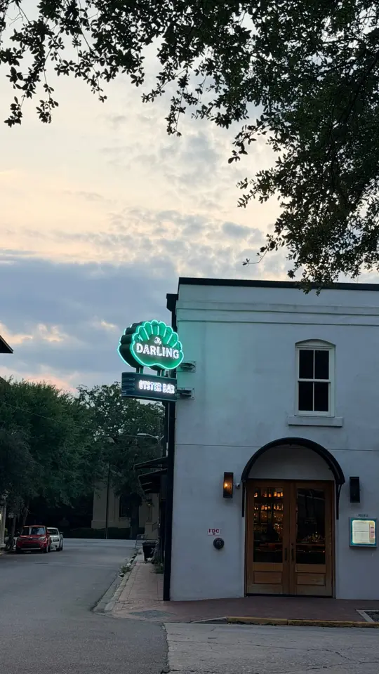 The Darling Oyster Bar - Savannah in Savannah showing review, oysters, fresh catch, drinks, atmosphere, video by Blushingalpacas on Facebook