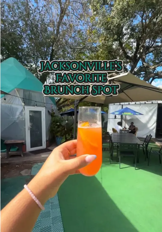 The District SPR in Jacksonville showing brunch, drinks, video by the.district.spr on TikTok