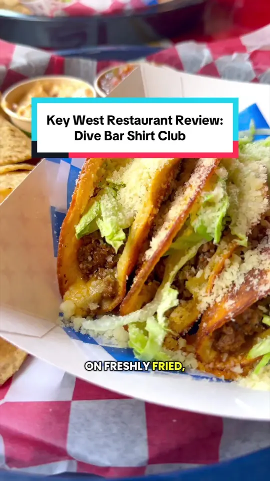  in Florida showing food review, happy hour, beer, wine, seltzers, ground beef tacos, video by theshayspence on TikTok