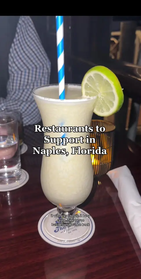 The Dock at Crayton Cove in Naples showing casual dinner, waterfront dining, service, video by mer.in.michigan on TikTok
