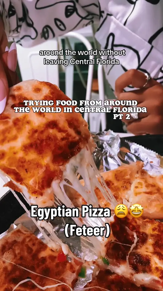 THE DOUGH SHOW - Orlando in Orlando showing review, visit, egyptian feteer, meat platters, shawarma, fattoush, video by orlandoqueen on TikTok