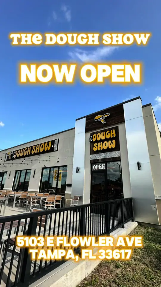 THE DOUGH SHOW - Tampa in Tampa showing restaurant visit, shawarma, skewers, egyptian pies, video by brittbites_tpa on TikTok