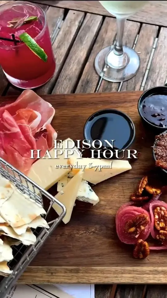 The Edison - Restaurant Tallahassee in Tallahassee showing restaurant, happy hour, cocktail, video by Visit Tallahassee on Facebook