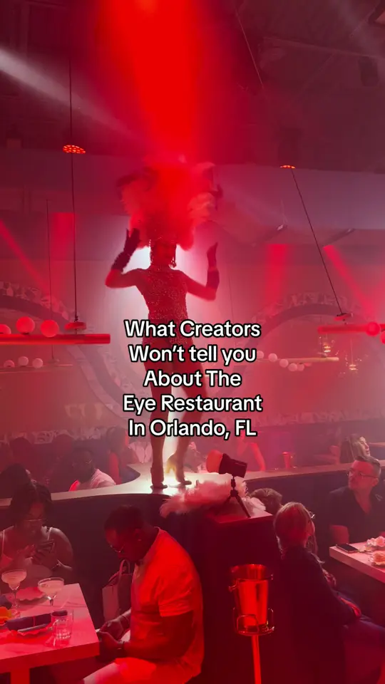 The Eye Restaurant Lounge in Orlando showing restaurant review, venue visit, video by thepiecesof_skky on TikTok