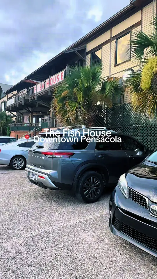 The Fish House in Pensacola showing review, oysters, grits, video by erin_west_ on TikTok