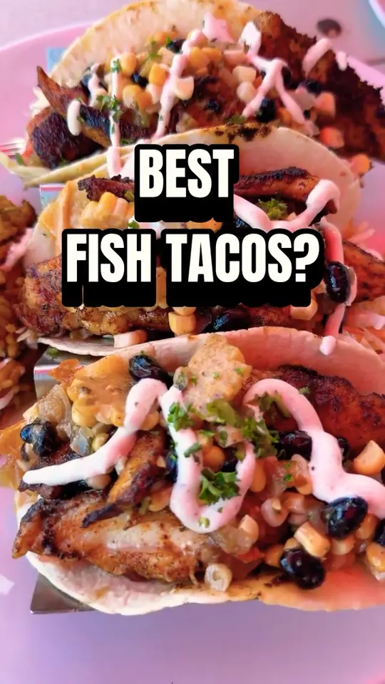 The Fish House in Pensacola showing food, fish tacos, video by Turmeric Box on YouTube