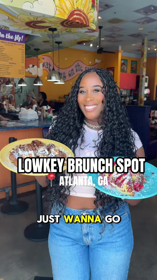 The Flying Biscuit Cafe in Atlanta showing visit, review, video by antavialauren on TikTok