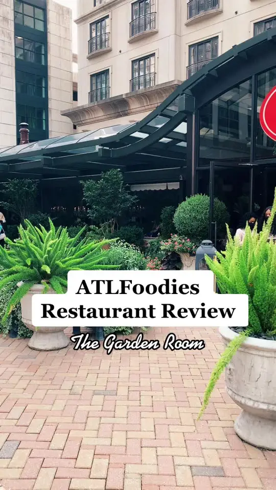 The Garden Grille & Bar in Peachtree City showing restaurant review, atmosphere, cocktails, date night, video by atlfoodies on TikTok