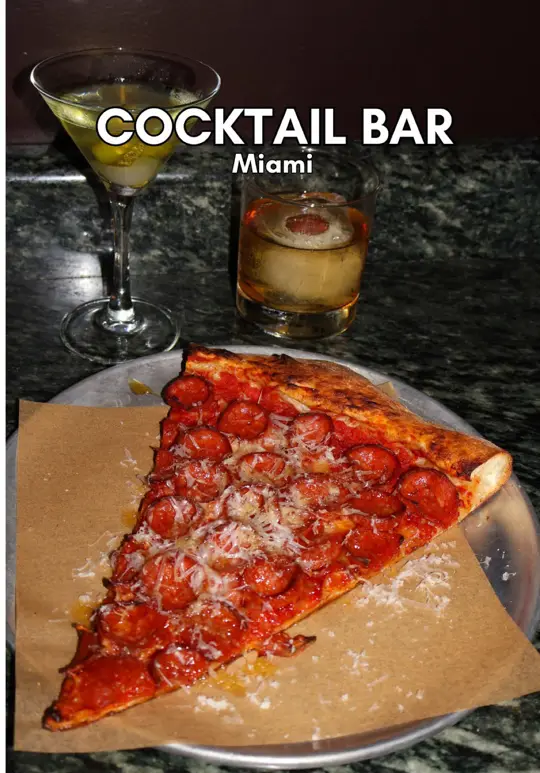 The Gibson Room in Miami showing review, visit, spicy sara, daily bread, dirty martini, the solace, bacon cheeseburger, ham & lechon croquetas, pepperoni proper pizza, video by fluentinfood on TikTok