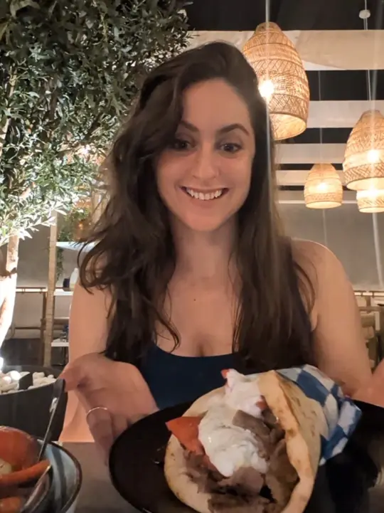 The Greek Joint Kitchen & Bar (Hollywood) in Hollywood showing review, visit, gyro, video by exploreftl on TikTok