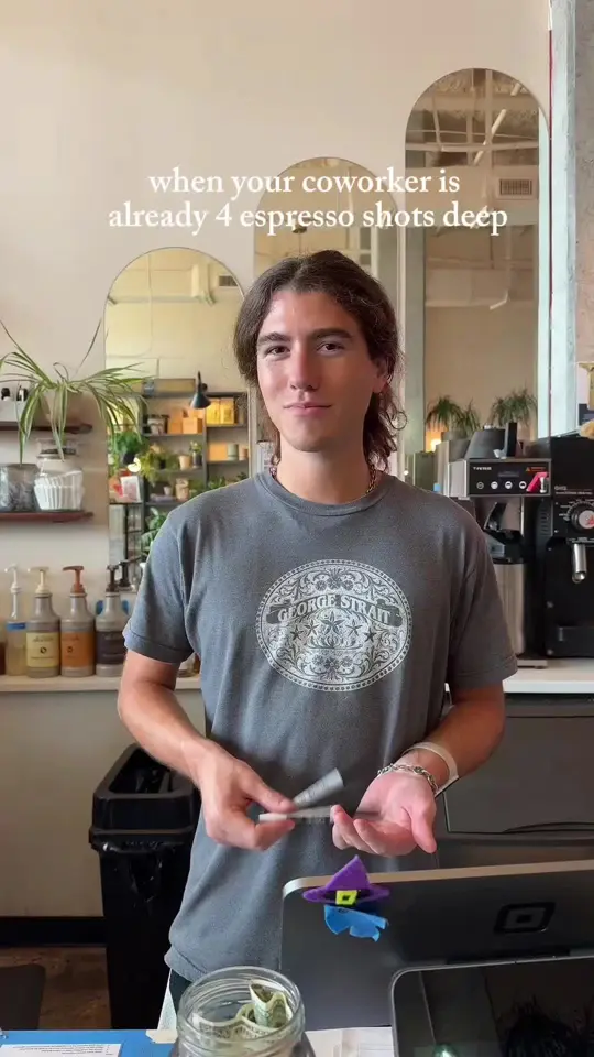 The Greenhouse Bar in Jacksonville showing coffee, oat milk latte, video by thegreenhousejax on TikTok