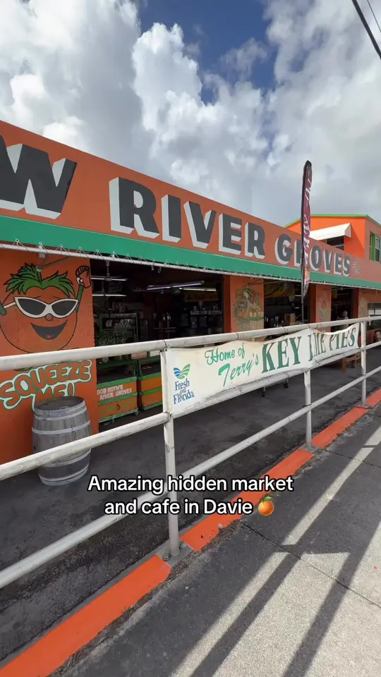 The Groves Coffee House in Davie showing coffee, arepas, empanadas, tequenos, key lime pie, video by thebrowardscene on TikTok