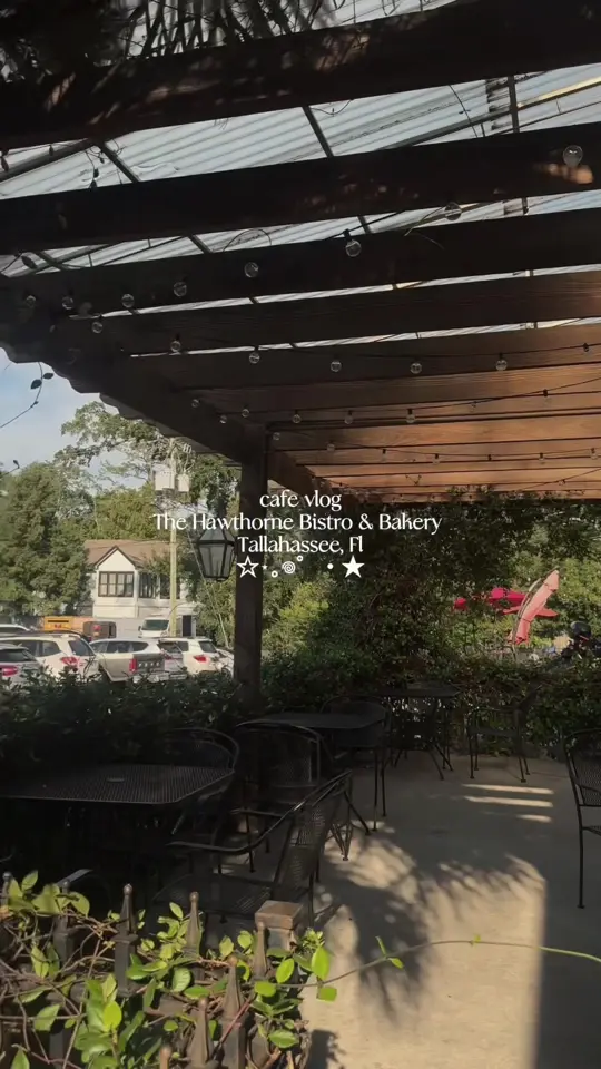 The Hawthorn Bistro & Bakery in Tallahassee showing visit, review, coffee, bread, atmosphere, video by simplylindzz on TikTok