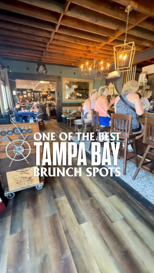 The Helm Seafood Parlour in St. Pete Beach showing review, brunch, lunch, coastal dishes, video by Things To Do Tampa Bay on Facebook