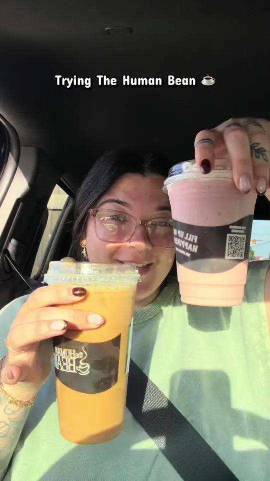 The Human Bean in Marianna showing food review, coffee, menu items, video by eatwithbecks on TikTok