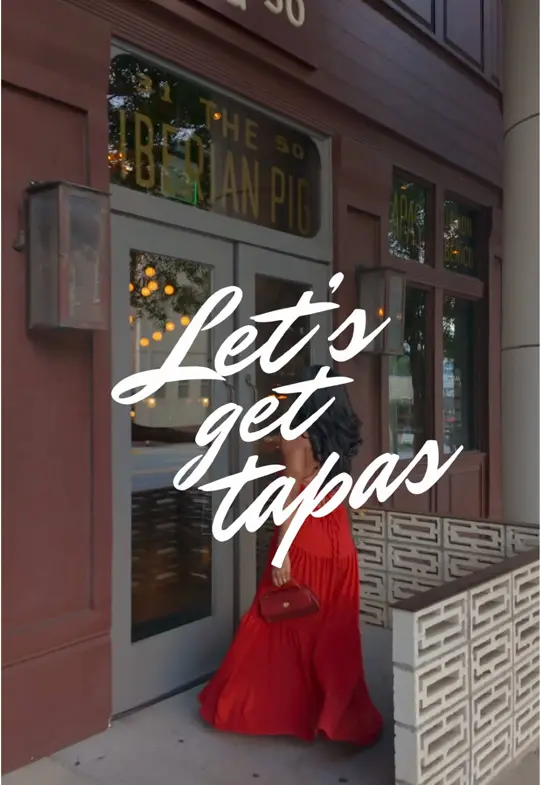 The Iberian Pig in Decatur showing review, visit, ambiance, tapas, cocktails, server, video by itsjustjoi_ on TikTok