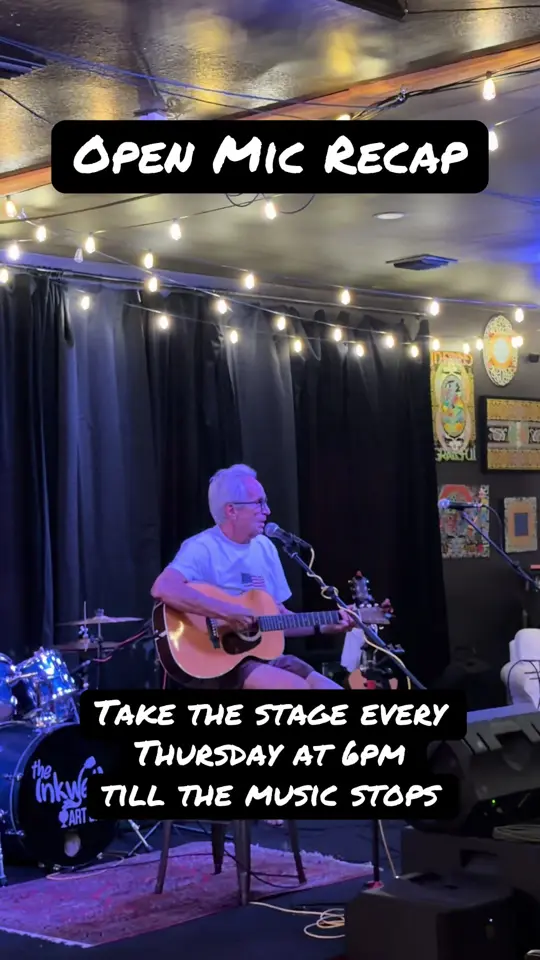 The Inkwell Art Bar in Fernandina Beach showing live music, open mic night, video by theinkwellamelia on TikTok