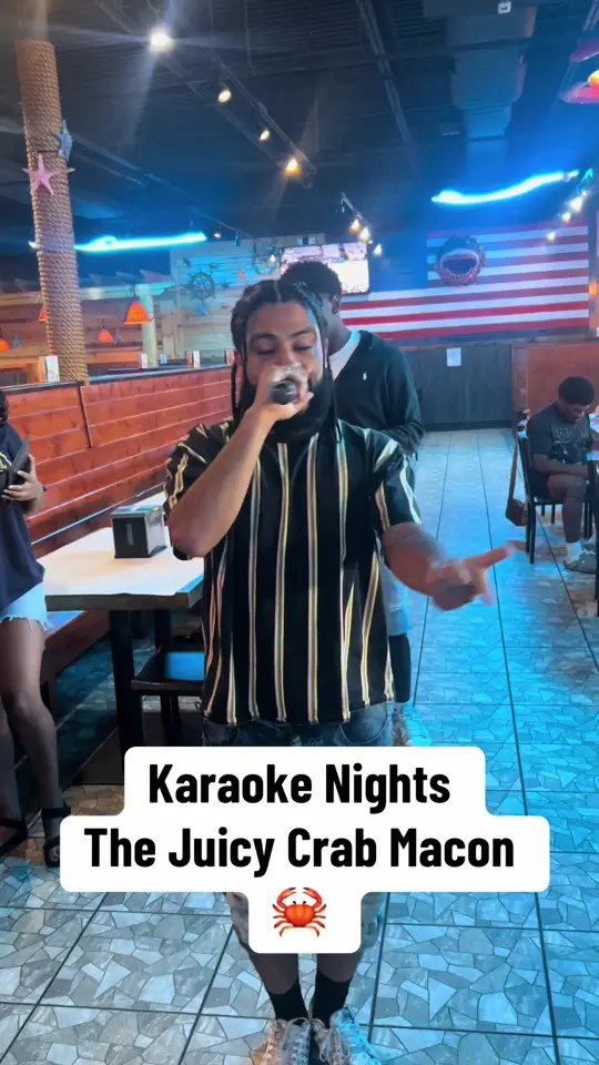 The Juicy Crab in Macon showing karaoke night, dj performance, video by macon.juicy.crab on TikTok