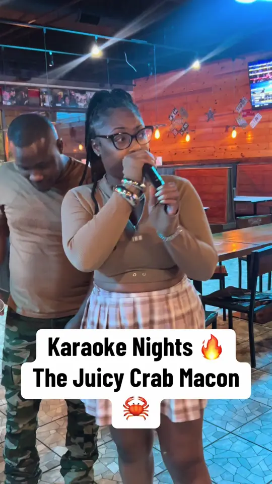 The Juicy Crab in Macon showing karaoke night, dj, video by macon.juicy.crab on TikTok