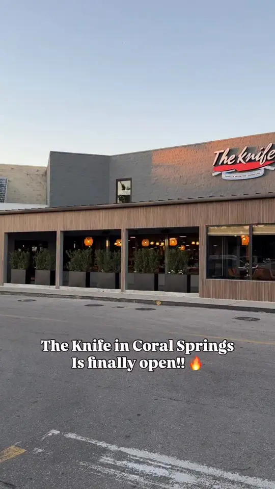 The Knife Parrilla Argentina - Coral Springs - Argentine Steakhouse in Coral Springs showing review, opening announcement, video by The Broward Scene on Facebook