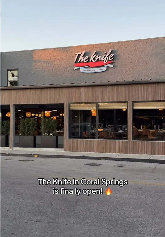The Knife Parrilla Argentina - Doral - Argentinian Steakhouse in Doral showing argentinian steakhouse, restaurant opening, video by thebrowardscene on TikTok
