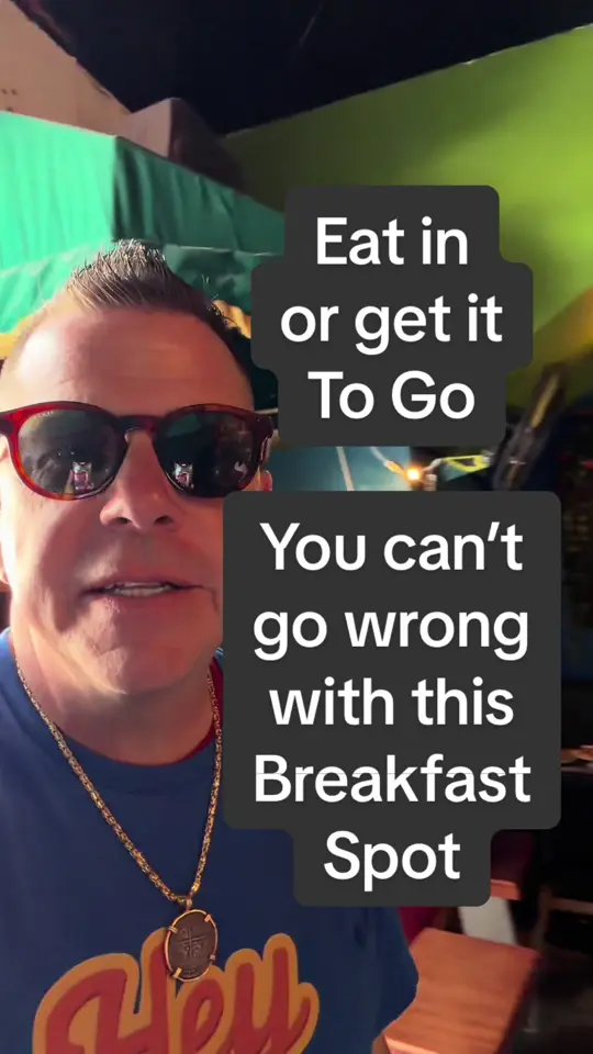 The Koffie House in Key West showing coffee, fresh pastries, blt with avocado, video by keywestshawn on TikTok