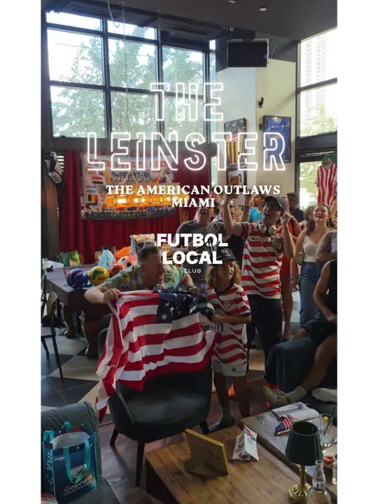 The Leinster Irish Pub Miami Fl Edgewater in Florida showing sports, usa v germany friendly match, video by futbollocalclub on TikTok