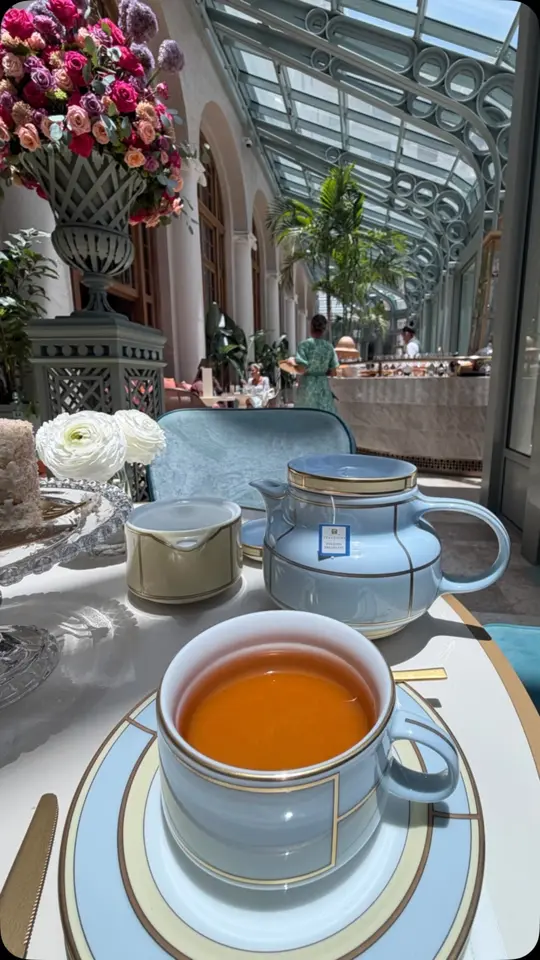The Lobby Bar in Golden Oak showing food, english breakfast, drink, coconut cake, video by TEALEAVES on Facebook
