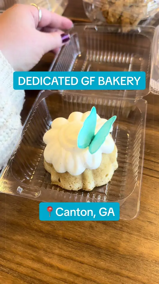 The Local Graze in Canton showing review, visit, gluten free bakery, sweets, citrus shortbread cookies, oatmeal cookies, banana bread, bread, hot sandwiches, video by meganhatesgluten on TikTok