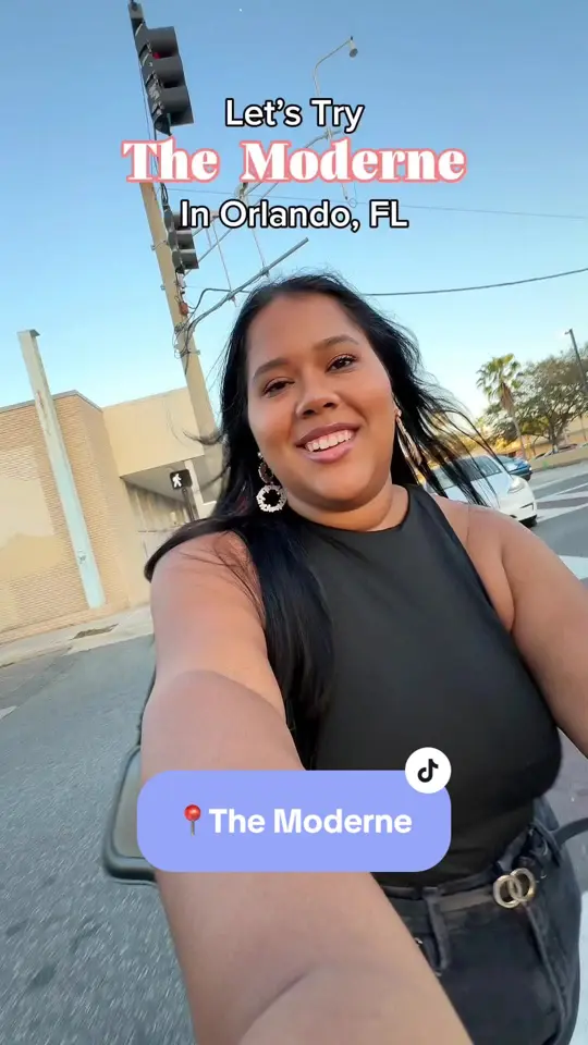 The Moderne in Orlando showing dinner, drinks, cocktails, video by shanecksfinds on TikTok