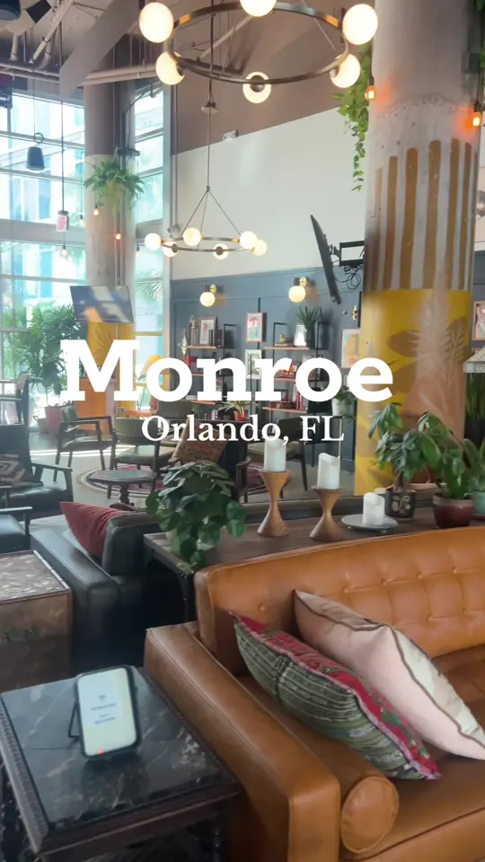 The Monroe in Orlando showing review, atmosphere, southern food, cocktails, video by keaushaj on TikTok