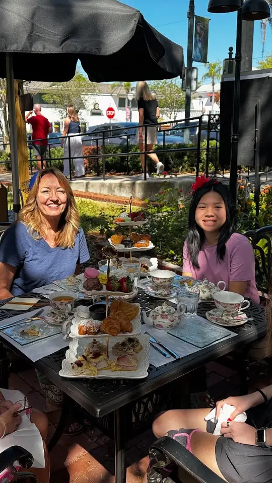 The Mount Dora Bistro in Mount Dora showing afternoon tea, high tea, pastries, video by The Mount Dora Bistro on Facebook