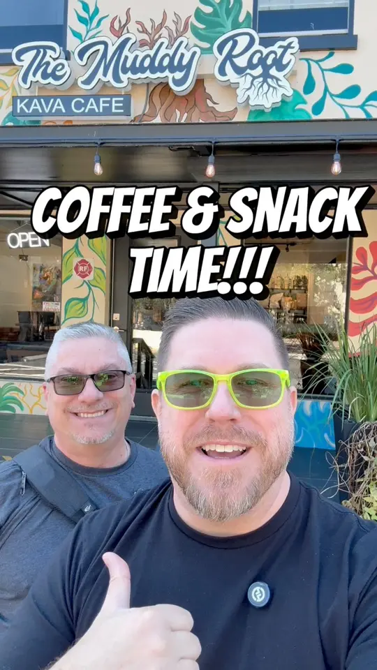 The Muddy Root Kava Cafe in Tampa showing visit, coffee, snack, video by Jeff and Mark Exploring on Facebook