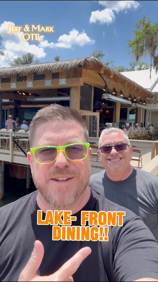 The Natives Restaurants in The Villages showing lunch, waterfront dining, seafood, fish and chips, video by Jeff and Mark Exploring on Facebook