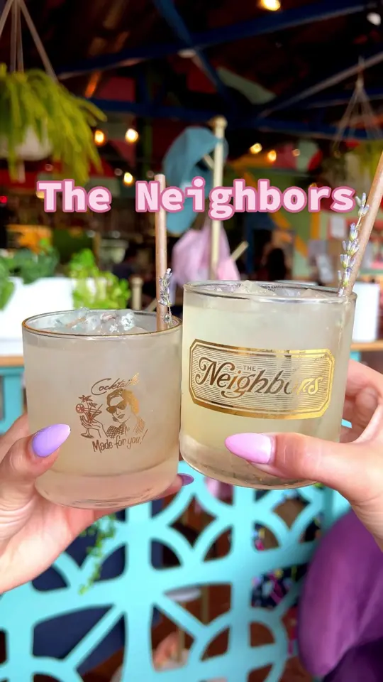 The Neighbors in Orlando showing drinks, happy hour, video by samanthalongton on TikTok