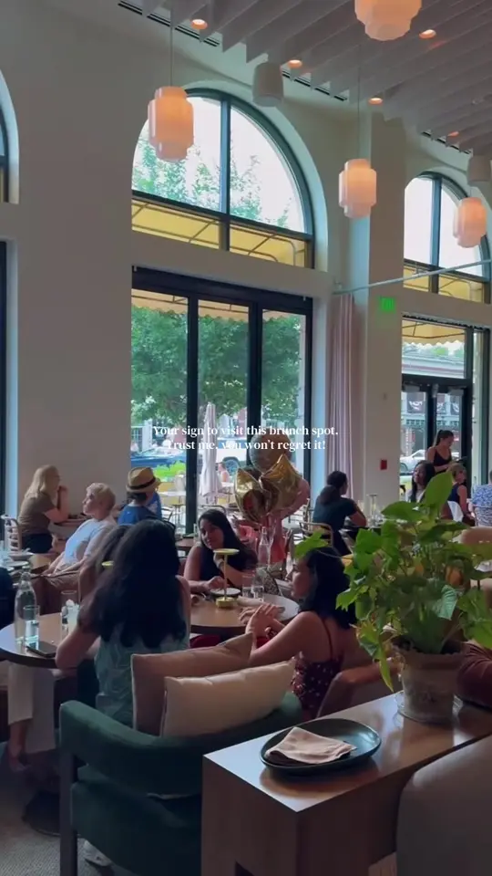 The Nest Cafe in Alpharetta showing brunch, pancakes, coffee, review, visit, video by abingeorgy on TikTok