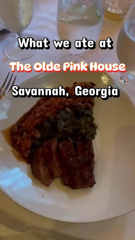 The Olde Pink House in Savannah showing restaurant, fine dining, video by fabsam239 on TikTok