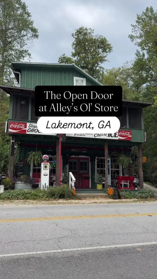 The Open Door at Alley's Ol' Store in Lakemont showing lunch, sandwich, unique local finds, video by mountainsandmain on TikTok