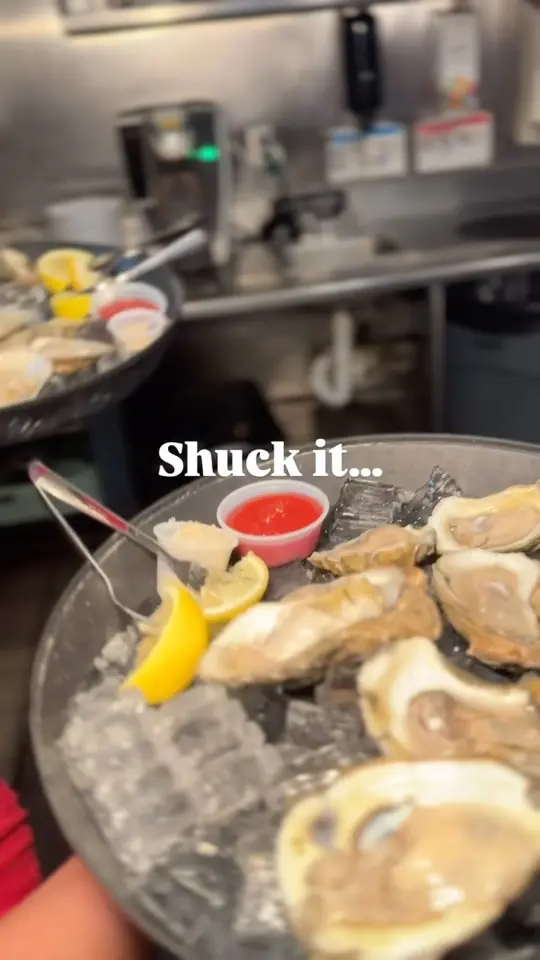 The Oyster Pub in Daytona Beach showing food, raw oysters, steamed oysters, video by The Oyster Pub on Facebook